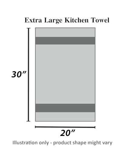 Urban Villa Kitchen Towels 100% Cotton Dish Towels for Kitchen(Set of 8)20”x30” Dish Cloths Highly Absorbent Kitchen Linen Set with Hanging Loop Perfect for Drying Dishes Cleaning Towels -Multicolor