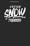 Winterwanderung Notizbuch: 100 Seiten | Kariert | Schneeschuhwandern Winter Winterwanderer Schneeschuh Schnee Wanderung Schneewanderer Team Wandern Geschenk Wanderer