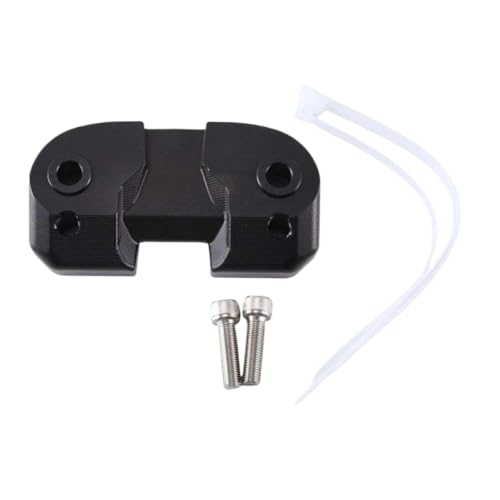 Rehausseur de guidon moto simple compatible Scrambler soulage le dos noir