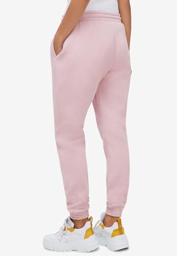 ellos Plus Size Drawstring Waist Fleece Sweatpants2