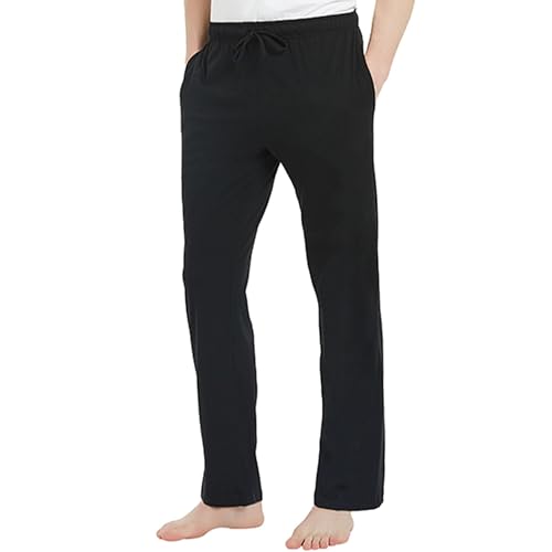 Image of U2SKIIN Mens 100% Cotton Pajama Pants, Lightweight Soft Lounge Pant with Pockets Sleep Pj Bottoms for Men
