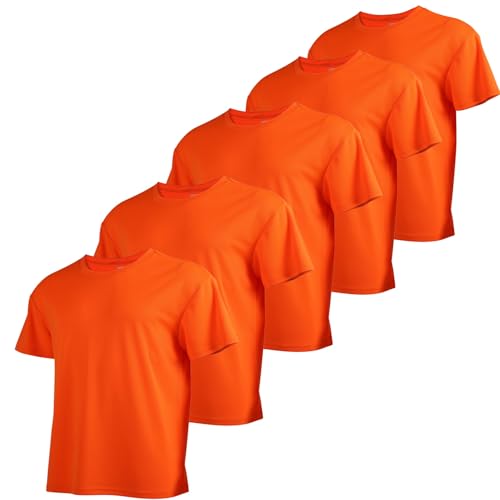 Image of 3 Pack Men's Quick Dry T Shirts Athletic Running Workout Short Sleeve Shirts for Men Active Crew Neck Tops