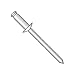 3/16" x .75"-.87" (#614) Standard Blind Rivets/All Stainless/Max Barrel Length: 1.075" (Carton: 2,000 pcs)