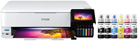 Epson EcoTank Photo ET-8550 Wireless Large Format All-in-One Super Tank Printer, Scanner, Copier, Ethernet and 4.3-Inch Colour Touch Screen