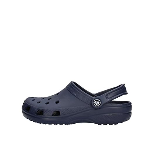 Crocs Unisex-Child Classic Clogs, Navy, 8 Toddler