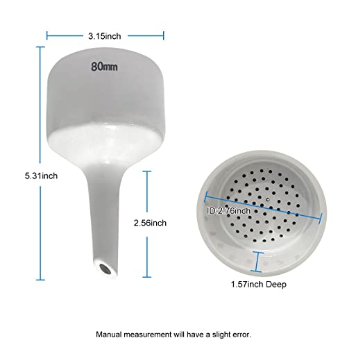 Feleolibe MG123 Buchner Funnel Filter Flask Set With 1000Ml Filter Bottle And 80Mm Buchner Ceramic Funnel Which Used In Laboratory thumb #3