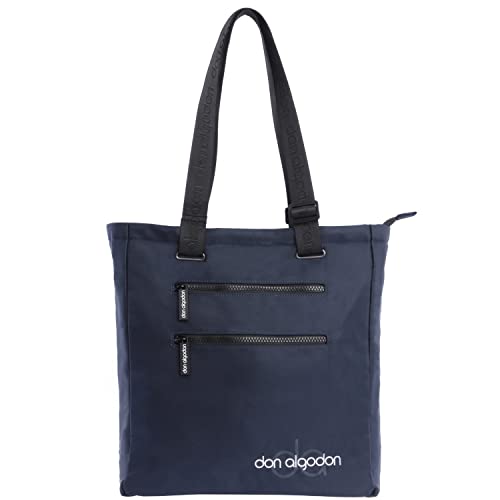 DON ALGODON Zoe, Bolso Mujer, Marino, 32 x 10 x 35 cm