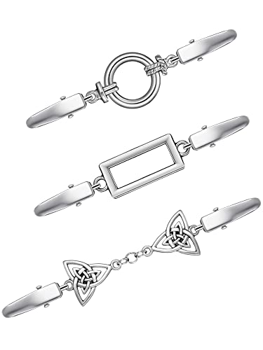 jetec 3 pcs vintage sweater clips shirt dress cinch clips cardigan shawl brooches waist cincher decor for women