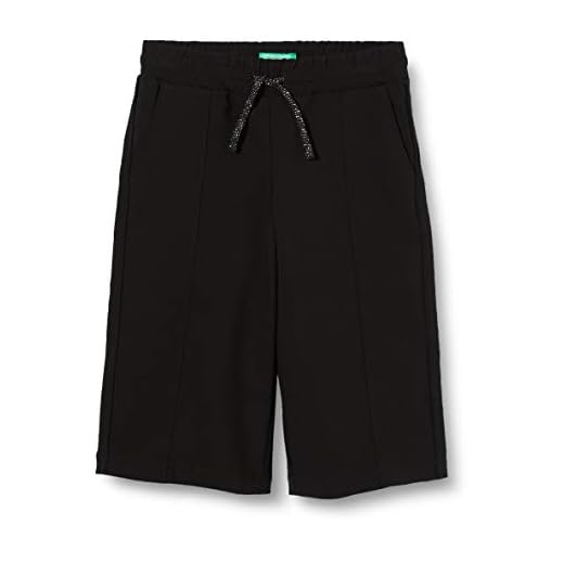 United Colors of Benetton Mädchen Pantalone Hose, Schwarz (Nero 100), 158 (Herstellergröße: EL)