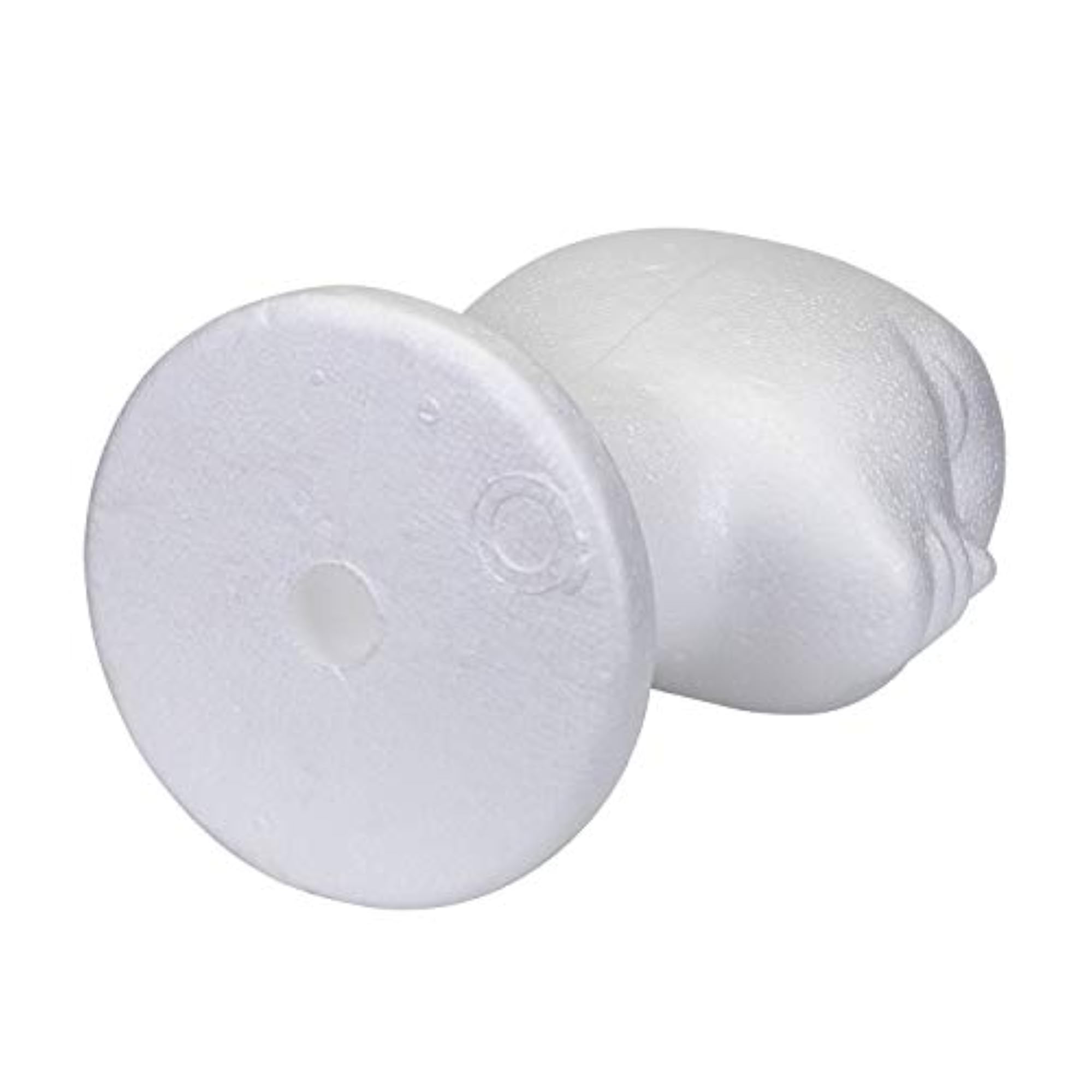 2 Pack 12 Inch Styrofoam Head for Wigs Display