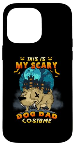 これは私の怖い犬のお父さんの衣装です面白いハロウィーンのキャラクター漫画のイラスト スマホケース iPhone 14 Pro Max 用