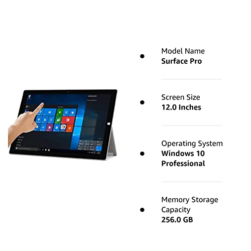 Microsoft Surface Pro 3 (256 Gb, Intel Core I5)(Windows 10 Professional 64 Bit) (Renewed) #TOP6
