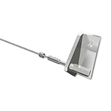 Seil aus Nirosta-Stahl / Halterungen aus Metall in Chrom