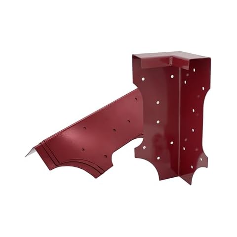 Hi Flame 4 Set Raised Garden Bed Corner Brackets with Screws, Fit Lumber up to 2 Inch x 12 Inch Raised Bed Brackets for Vegetable Garden (Annatto Color) Cover