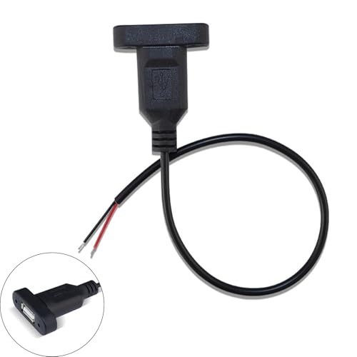 2ピンUSB電源ケーブルUSBメス-2ピン延長コード機器の簡単な取り付け交換修理家電のサムネイル