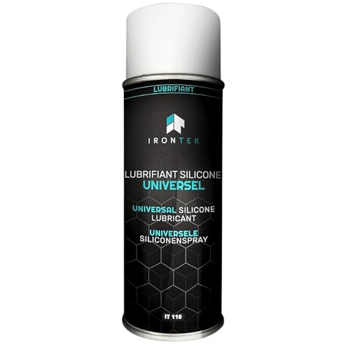 Lubricante de silicona profesional 500 ml – IRONTEK | IT110 | Fórmula larga duración | Protege juntas plásticas | Anti-Friction | Made France