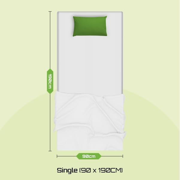 Starlight Beds Quilted Brick Sprung Hybrid Single Mattress with Memory Foam Layer. Soft Firmness, White, 18cm Deep. 3ft Mattress (90cm x 190cm) image 3