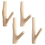 IWILCS-Natuerliche-Holz-Haken-4-Stueck-Holz-Vintage-Kleiderhaken-Handgemachte-WandhakenNaturholz-Wandhaken-Garderobenhaken-fuer-Mantel-Schluesselhalter-KindergarderobeBreite-2-3-cm-ohne-Loecher : Aus-Holz-gemacht....