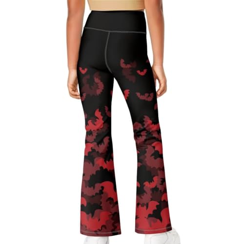 Image of Girls Flare Leggings Cute Bell Bottoms for Teen Girls Wide Leg Sweatpants for 5-14 T