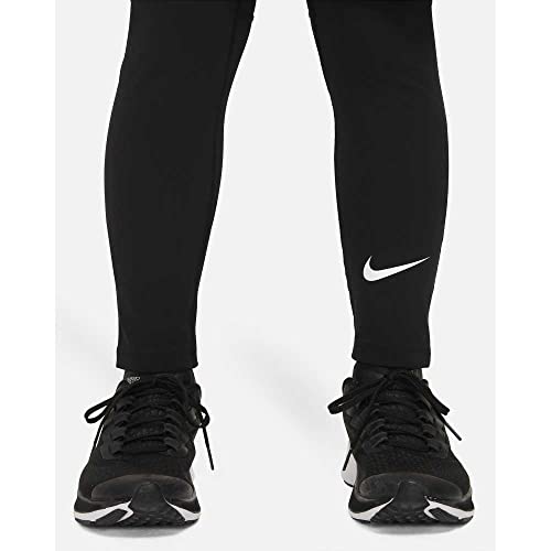 Nike Kids Boy's Pro Dri-FIT™ Tights (Little Kids/Big Kids) Black/White MD (10-12 Big Kid)2