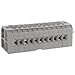 Altech CMB4/11 , Conn, Term Blk, 11, 2 ScrewClamps, Tapped Hole for Cross Conn, 22-10AWG, 35A, 300V