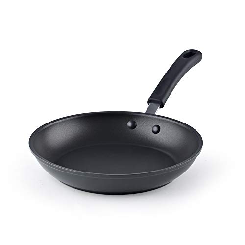 Image of Cook N Home Nonstick Saute Fry Pan 9.5-inch Professional Hard Anodized Frying Pan, Dishwasher Safe with Stay-Cool Handles, Black