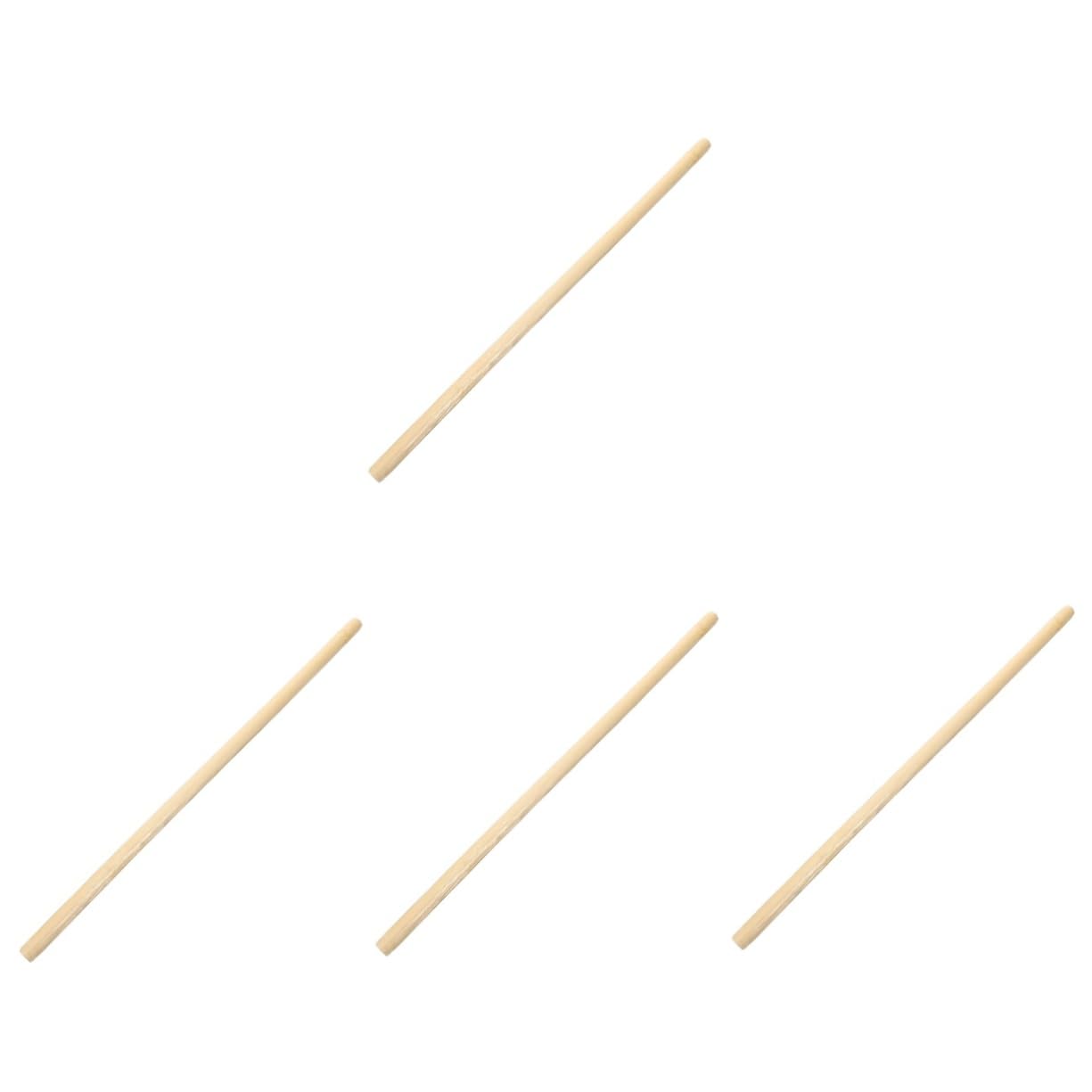 VALICLUD 4 Piezas Palo de masaje de bambú. espinilla masajeador salud rodillos Massage Stick para la espalda herramienta de masaje de espalda para la espalda palos de bambú Caqui
