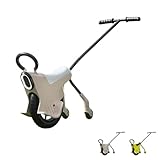 Gtzbciv親子一輪車ベビーカーアーティファクト軽量トロリーおもちゃの車子供用一輪車ポータブル 3輪ベビーカー散歩に最適な (ミルクティーコーヒー色)