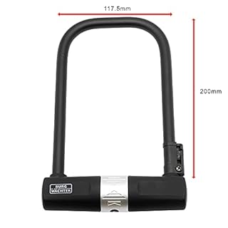 Burg-Wächter 40030 Sold Secure Gold D Lock 1580 HB 165/200, Black, Lightweight