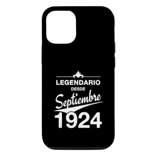 Carcasa para iPhone 13 100 cumpleaños Nacido en Septiembre de 1924 Vintage 100 años
