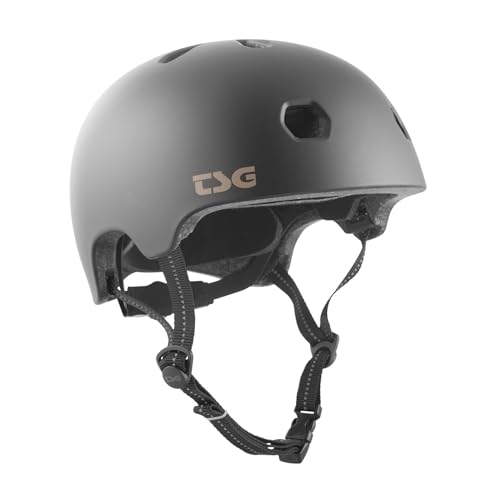 TSG Erwachsene Halbschalenhelm Meta Solid Color, Satin Black, XXL, 750123