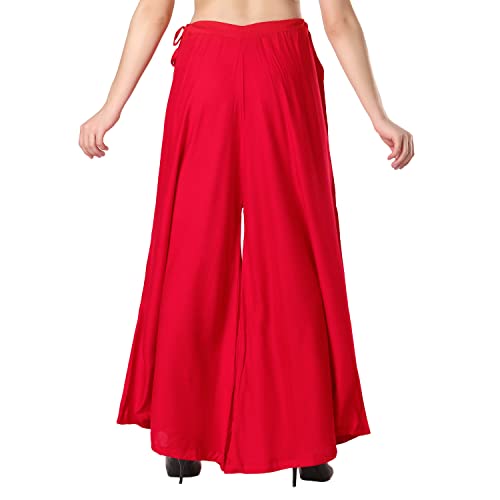 Image of Super Soft Flared Solid Rayon Sharara In 10 Attractive Colours For Women's And Girl's
