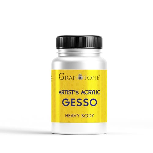 GRANOTONE Base de agua de yeso acrílico no tóxica, universal, imprimación para aplicar como una capa inferior antes de pintar, para mayor cobertura, ideal para pintores profesionales y niños (100 ml,