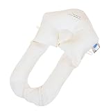 Generisch Baby Kissen, 72 x 42 cm Baby U-förmiges Formkissen, Verstellbare U Form Hug Kissen, Lagerungskissen, Verhindert Flache, Kopfform korrekturkissen für Säuglinge, für Wiege, Bett, Kinderwagen