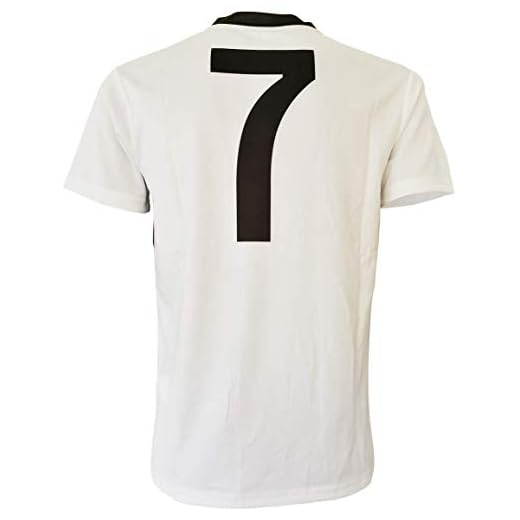 JUVE Maillot Juventus n° 7 - Réplique autorisée - Saison 2019-2020 - Enfant et Adulte - Choisissez la taille (taille S), Blanc, S