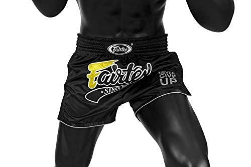 Fairtex Slim Cut Muay Thai Boxing Shorts - BS1708 (Black, X-Small)