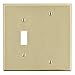Toggle Switch/Blank Wall Plate,Ivory