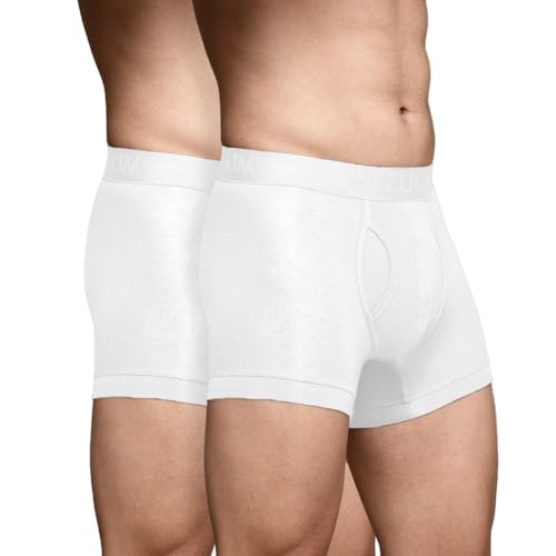 Image of HEELIUM Bamboo Trunks for Men with Keyhole Fly | 3X Softer Than Cotton for All-Day Freshness | Soft & Durable Waistband | Easy Access Underwear for Ultimate Comfort