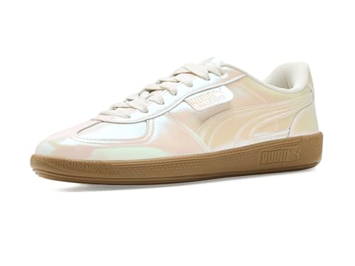Puma Women's Palermo Pearlized Shoes Sneaker, Warm White/Gold, 10