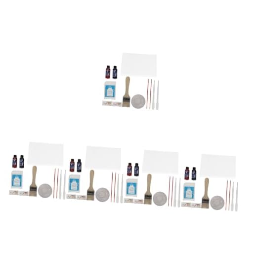 NUOBESTY 5 Juegos Paquete De Material De Cianotipia Herramienta Artesanía Suministros De Bricolaje Para El Hogar Suministro De Cianotipo Familiar El Plastico Papel Maestro