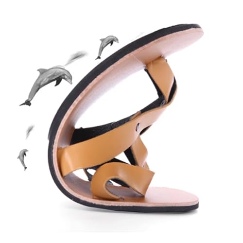 Men's Comfy Beach Slippers, Men Breathable Open Toe Cross Strap Slip-On Bunion Corrector Sandals, Clip-Toe Non-slip Comfortable Walking Flat Sandals, for Dad, Grandpa, Bunion Relief3