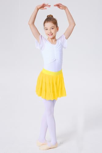 Girls Summer Ruffle Pleated Tennis Skirt Inner Shorts Flowy Cute Athletic Skort with Pockets 5-14 Years4