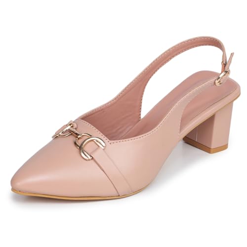 Image of TRASE Block Heels Sandals for Women, Flashy-I Stylish & Comfortable Footwear