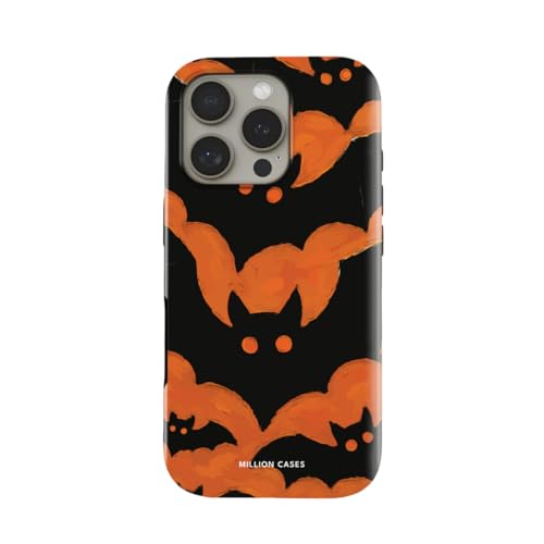 Image of MILLION CASES Back Cover Case for iPhone 15 Pro Scratch Resistant Anti-Slip Polycarbonate Shockproof Protective Durable Hollow Wing Crystal Case for Men & Boys