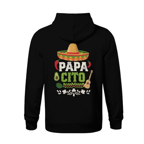 Kids Papacito Family Cinco De Mayo Mexican Dad Boys Girls Lightweight Kangaroo Pocket Fleece Hoodies3