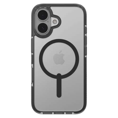 Image of ZAGG Santa Cruz Snap iPhone 16 Pro Case - MagSafe Compatible, 13ft Military-Grade Drop Protection, Graphene Reinforced, Anti-Scratch, Slim & Lightweight, 70% Recycled Content, Clear with Black Accents