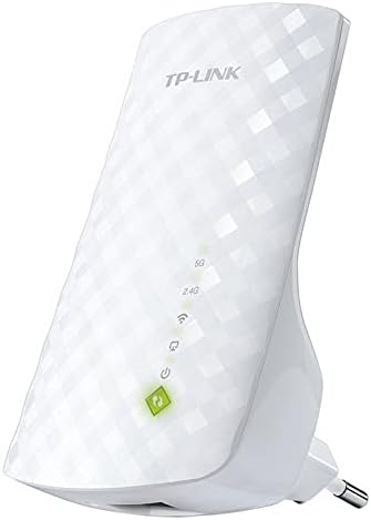AC750 WLAN-repeater, dual-band-technologie, maximale snelheid van 750 Mbit/s, geavanceerde netwerkdekking voor internet thuis of op kantoor.