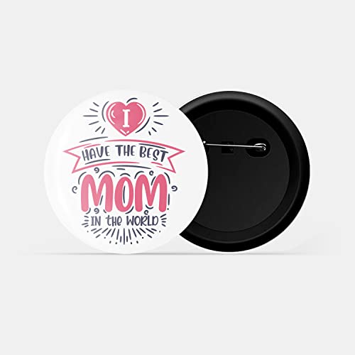 Image of dhcrafts Pin Badge Multicolor Family Glossy Finish Design Pack of 1 (58mm)