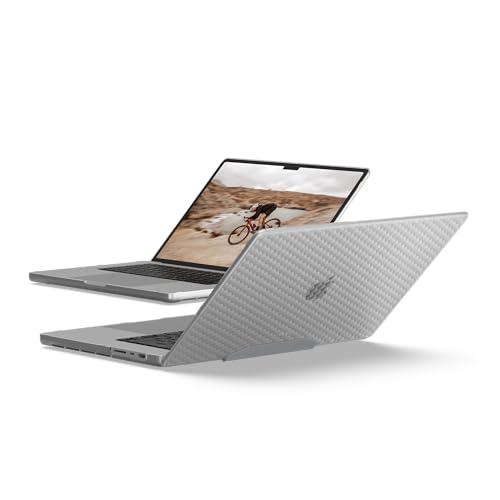 Image of Urban Armor Gear UAG Essential Armor Rugged Transparent Clear Scratch Resistant Protective Cover Designed for MacBook Pro 16 inch (M5, M4, M3, M2, M1), (Pro /Max) (A3403 /A3186 /A2991 /A2780 /A2485) - Ice