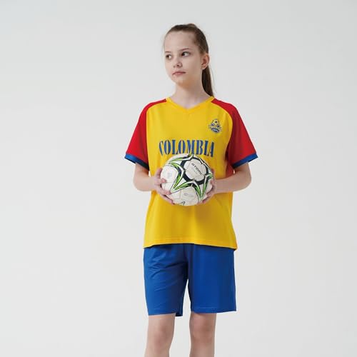 Image of Cnins Kids Soccer Jersey Kit for Boys & Girls- Breathable & Quick-Dry - Youth Soccer Football Training Gifts (2T-14Y)